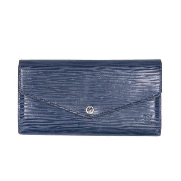 00188 1 Louis Vuitton Portefeuil Sarah Epi Wallet Indigo