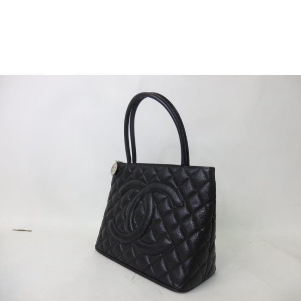 00202 3 Chanel Cocomark Reproduction Tote Bag Black