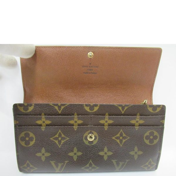 00219 4 Louis Vuitton Sala Monogram Wallet Brown