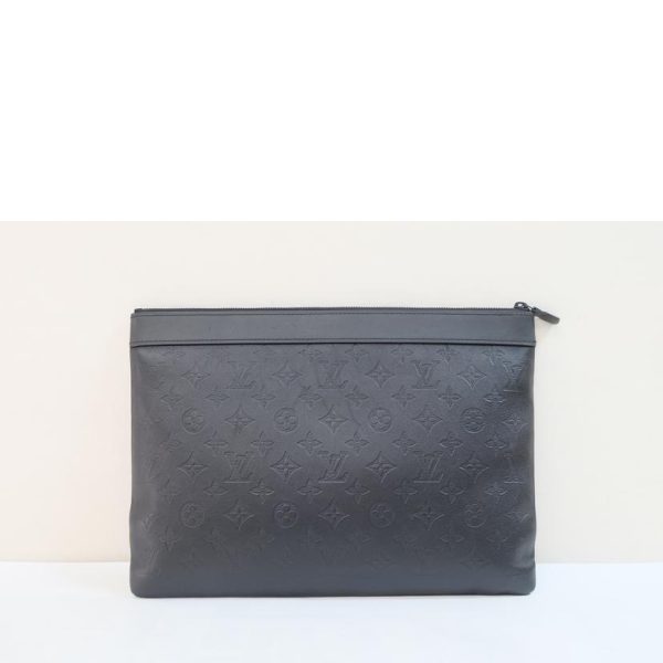 00274 2 Louis Vuitton Pochette Discovery Bag Monogram Shadow Black