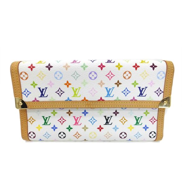 00301 1 Louis Vuitton Porte Tresor Monogram Multicolor Wallet Bag Brown