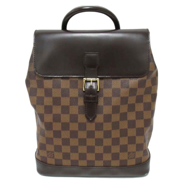 00370 1 Louis Vuitton Soho Damier Handbag Ebene Brown