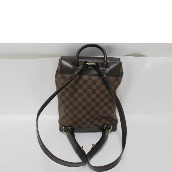 00370 2 Louis Vuitton Soho Damier Handbag Ebene Brown