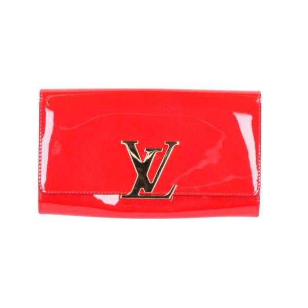 00396 1 Louis Vuitton Pochette Louise EW Clutch Brown