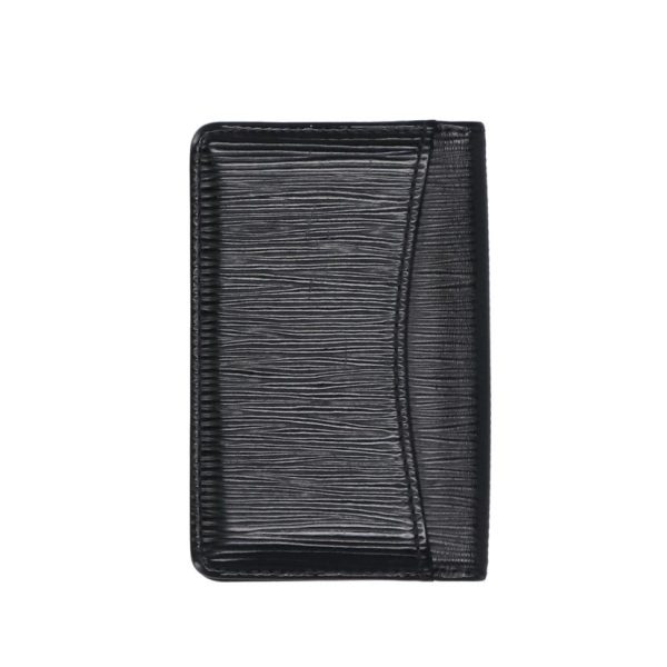 00418 2 Louis Vuitton Cult Visit Card Holder Epi Noir Black