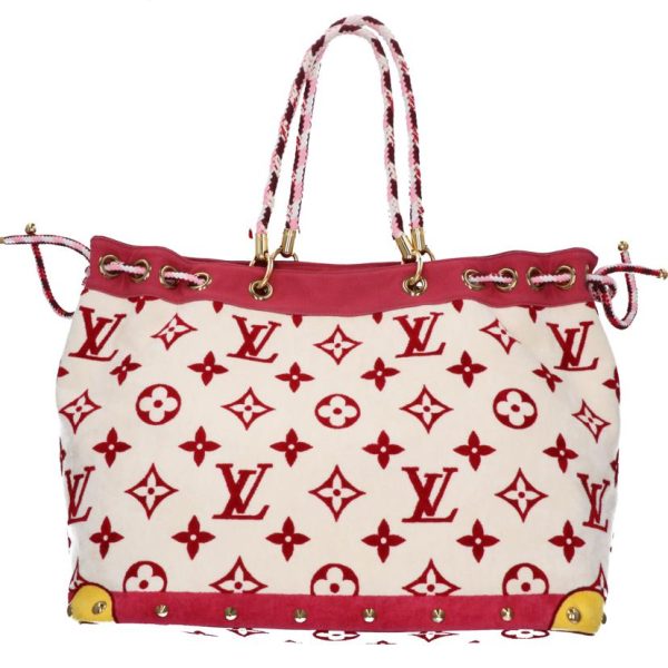 00458 2 Louis Vuitton Eponge Cruise Line Pouch Red