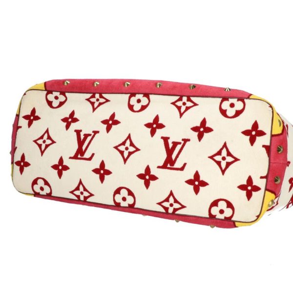 00458 3 Louis Vuitton Eponge Cruise Line Pouch Red