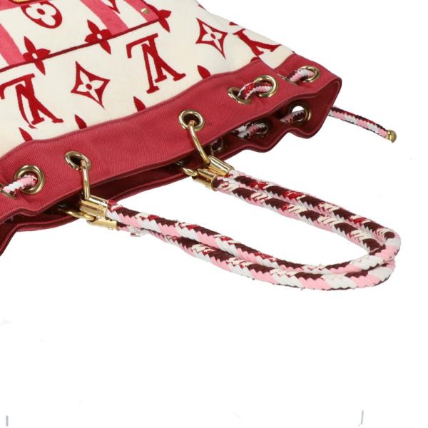 00458 4 Louis Vuitton Eponge Cruise Line Pouch Red