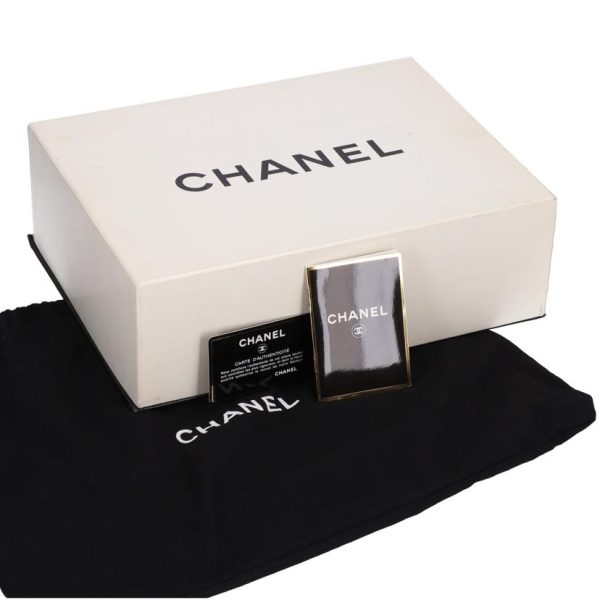 00523 6 Chanel Matelasse Gama Mouth Chain Handbag Black