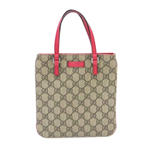 00615 1 Gucci GG Supreme Mini Tote Bag Biege