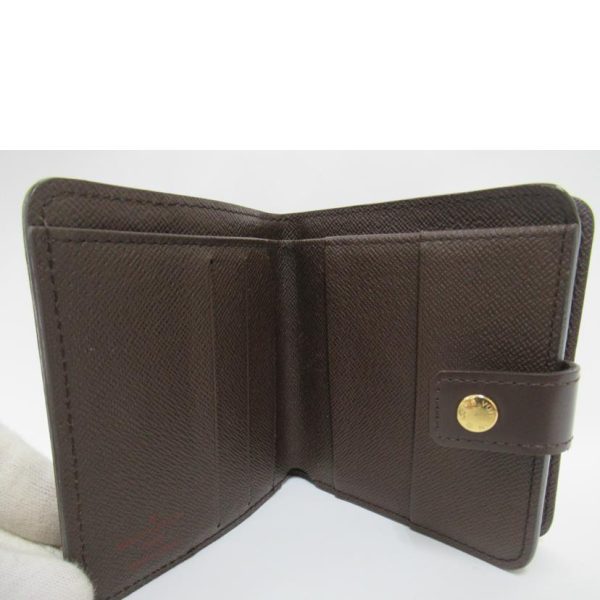 00660 4 Louis Vuitton Compact Zip Damier Wallet Ebene