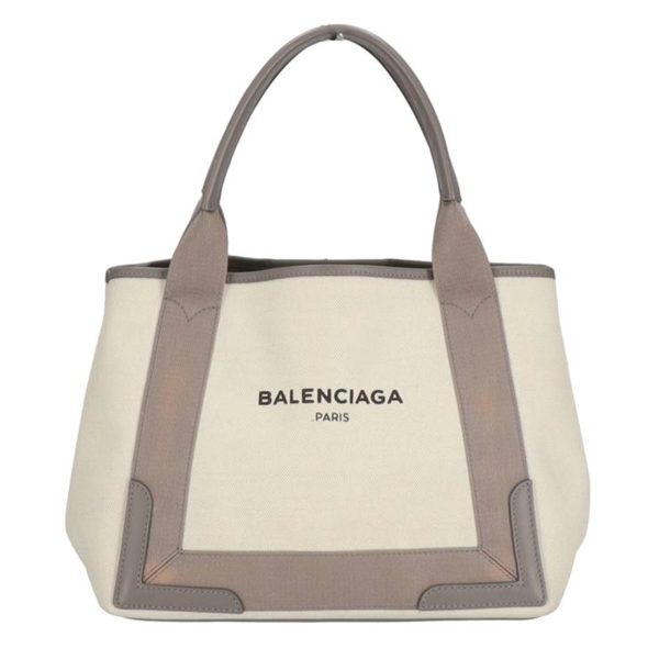 00677 1 Balenciaga Navy Cabas S Bag Black