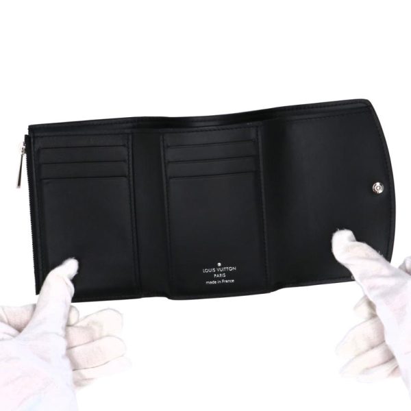 00678 4 Louis Vuitton Portefeuil Victorine Mahina Wallet Noir