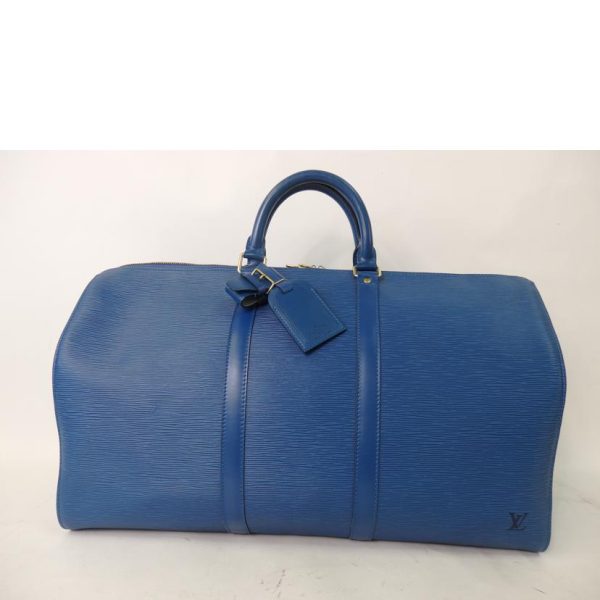 00707 2 Louis Vuitton Keepall 50 Epi Bag Toledo Blue