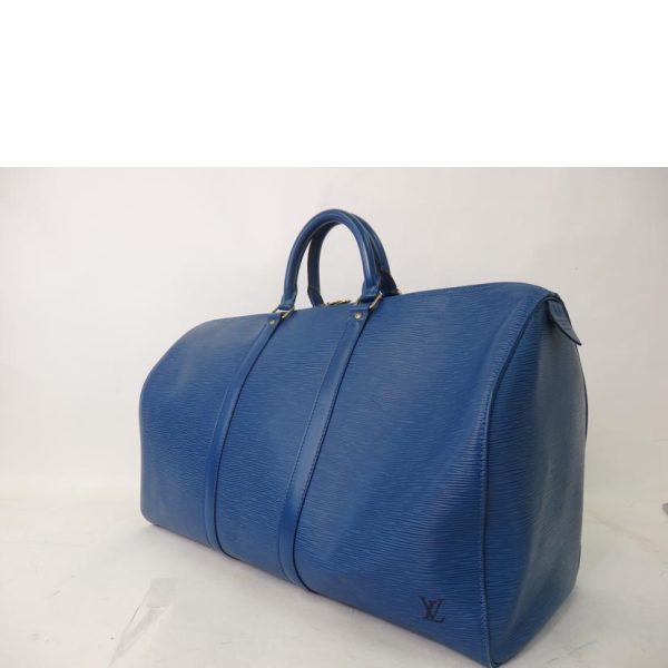 00707 3 Louis Vuitton Keepall 50 Epi Bag Toledo Blue