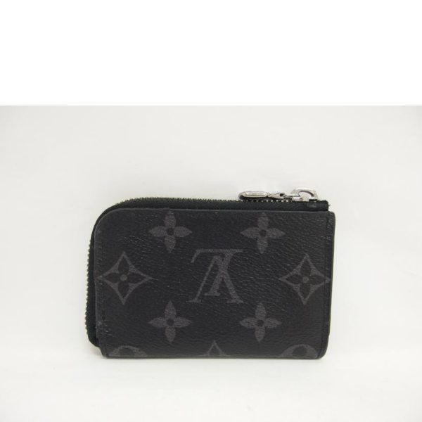 00717 2 Louis Vuitton Portomone Monogram Wallet Black