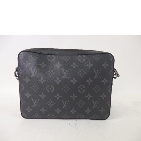 00733 2 Louis Vuitton Trio Messenger Monogram Eclipse Shoulder Bag Black