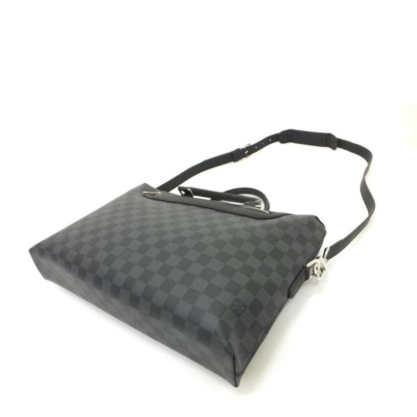 00738 3 Louis Vuitton Porte de Cumin Jour Damier Bag Graphite