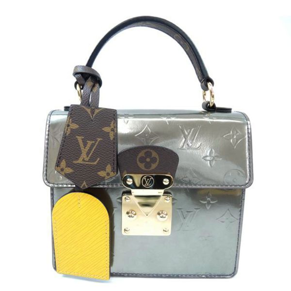 00801 1 Louis Vuitton Spring Street PM Bag Vernis Noir