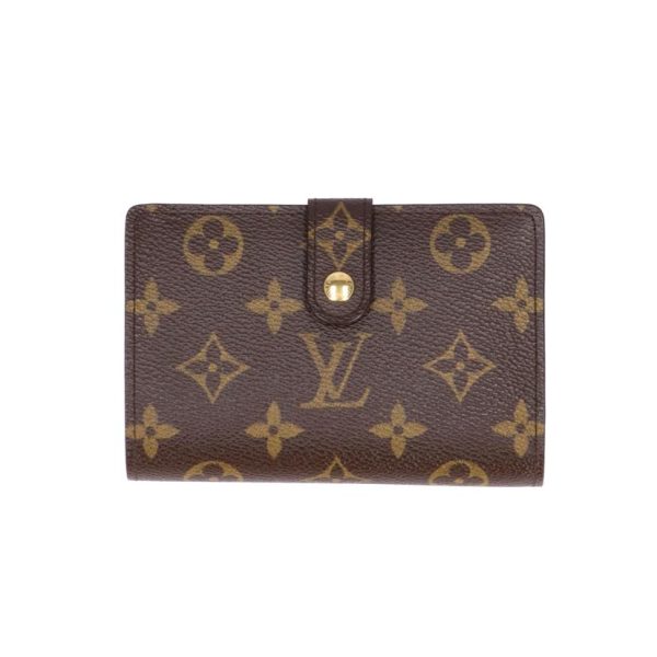 00850 1 Louis Vuitton Portomone Viet Viennois Monogram Wallet Brown