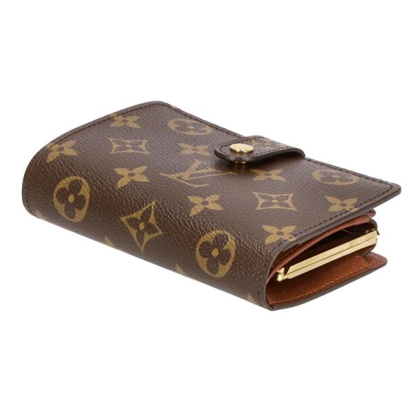 00850 3 Louis Vuitton Portomone Viet Viennois Monogram Wallet Brown