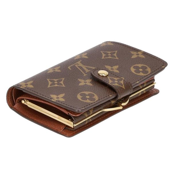 00850 4 Louis Vuitton Portomone Viet Viennois Monogram Wallet Brown