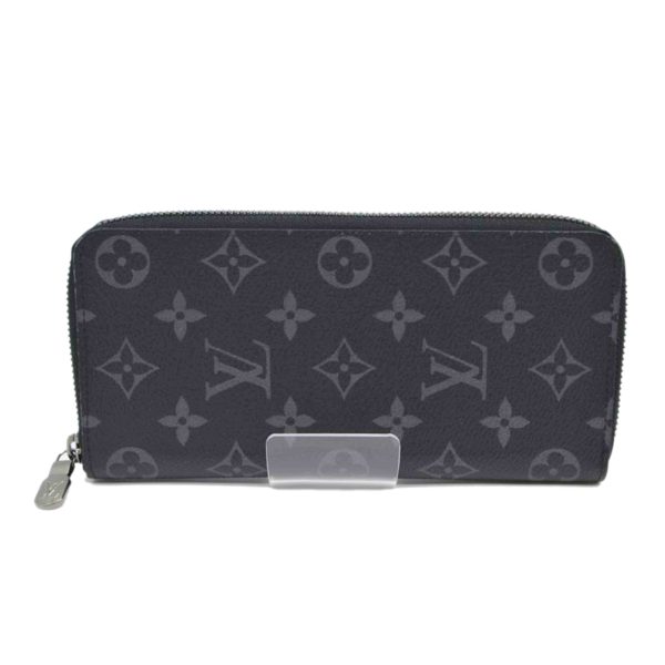 00885 1 Louis Vuitton Zippy Wallet Vertical Monogram Eclipse Black