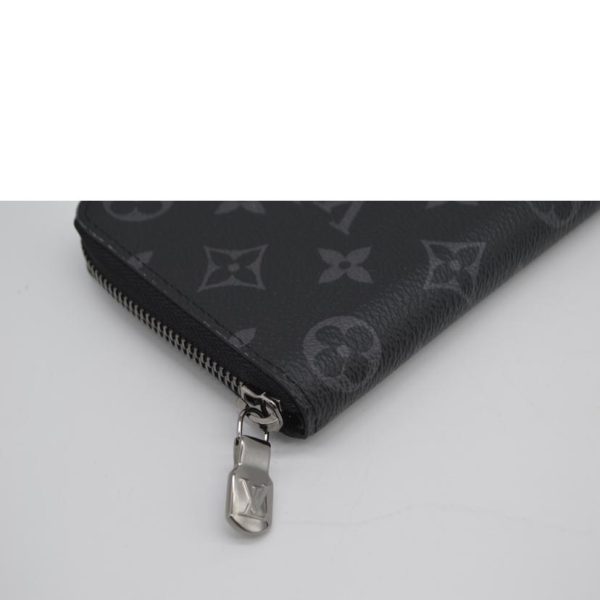 00885 3 Louis Vuitton Zippy Wallet Vertical Monogram Eclipse Black