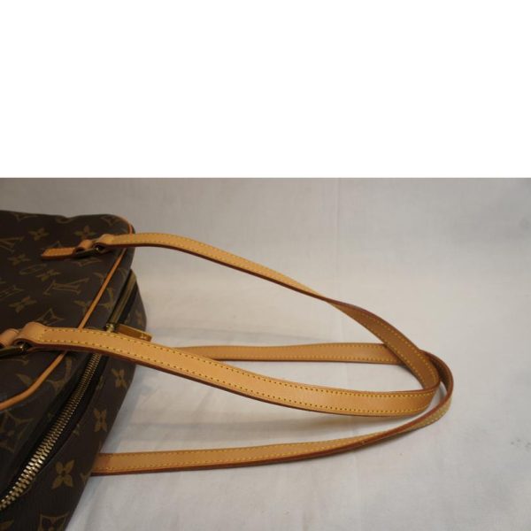 00892 4 Louis Vuitton Cite MM Monogram Tote Bag Brown