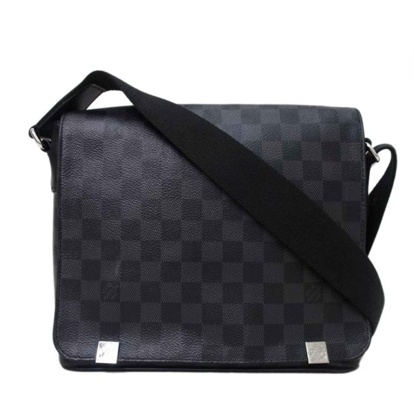 00915 1 Louis Vuitton District PM Bag Damier Graphite Gray