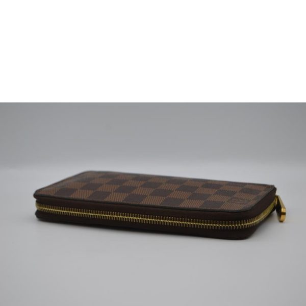 01006 3 Louis Vuitton Zippy Damier Wallet Brown