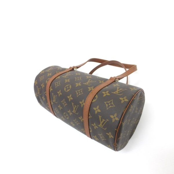 01025 3 Louis Vuitton Papillon Monogram Handbag Brown