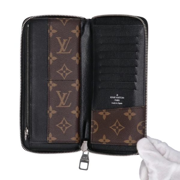 01035 4 Louis Vuitton Zippy Wallet Vertical Monogram Wallet Brown