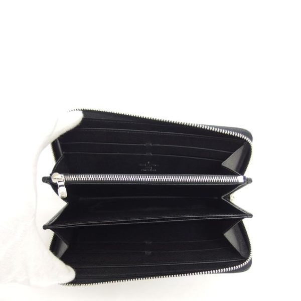 01035 4 Louis Vuitton Zippy Wallet Epi Wallet Noir Black