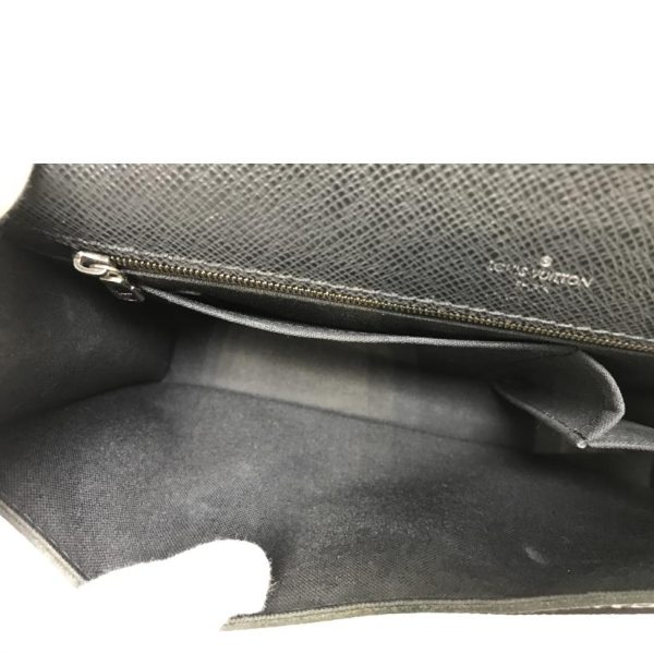 01087 5 Louis Vuitton Bellaia Taiga Wallet Black