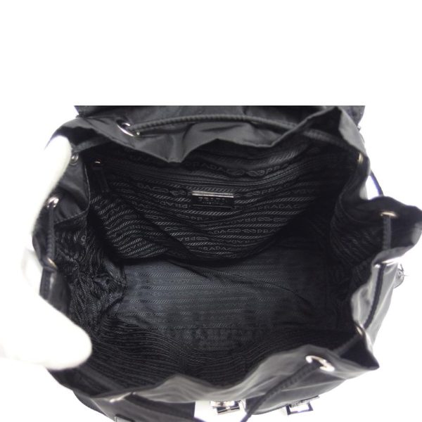 01087 6 Prada Backpack Vela Nero Nylon Black