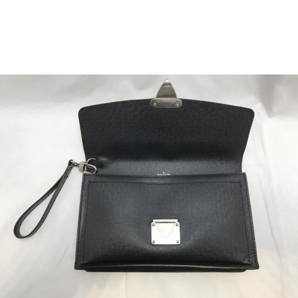 01087 6 Louis Vuitton Bellaia Taiga Wallet Black