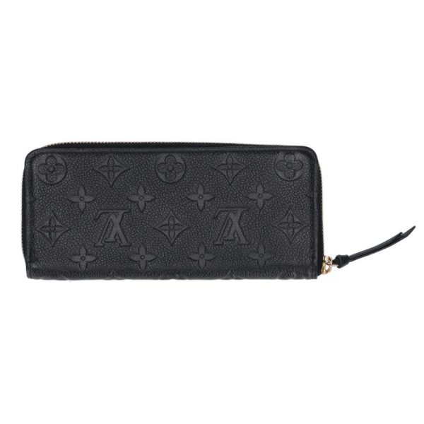 01118 2 Louis Vuitton Clemence Wallet Monogram Empreinte Black