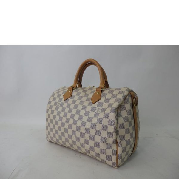 01148 3 Louis Vuitton Speedy Damier Tote Bag Blue