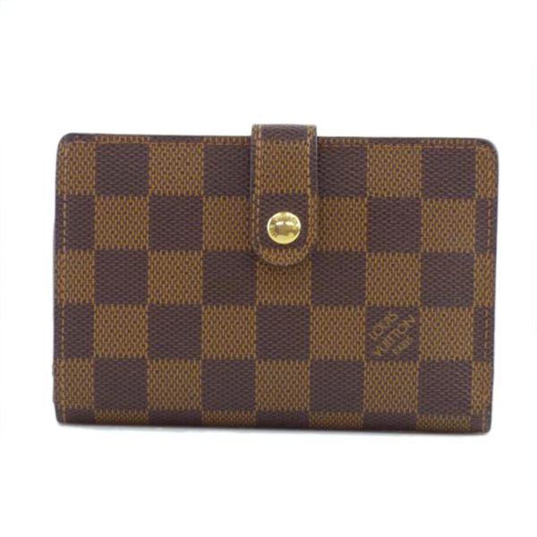 01156 1 Louis Vuitton Portefeuil Vienois Damier Ebene Wallet Brown