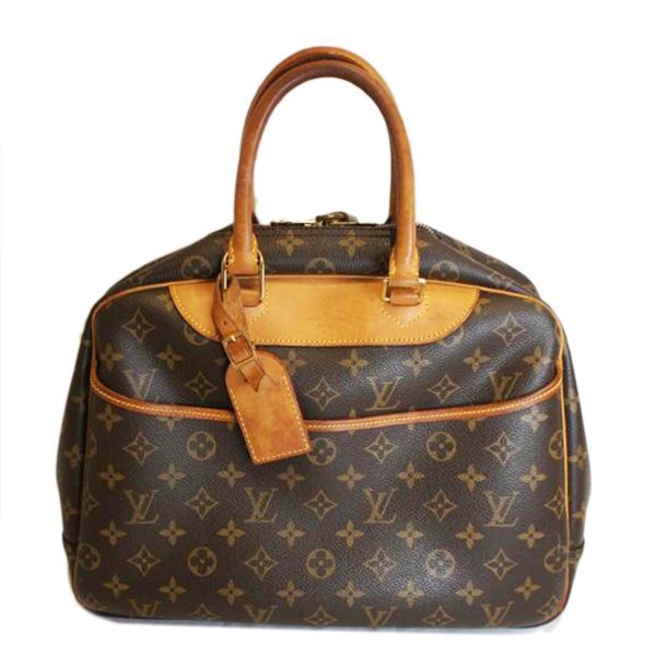 01189 1 Louis Vuitton Deauville Bag Monogram Canvas Brown