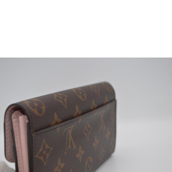 01196 8 Louis Vuitton Portefeuil Sarah Monogram Wallet Rose Ballerine