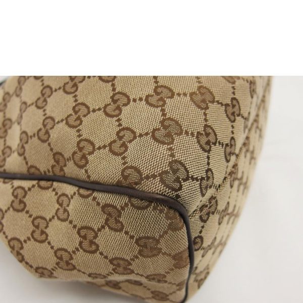 01216 8 Gucci GG Canvas Sookie Tote Bag Beige Brown