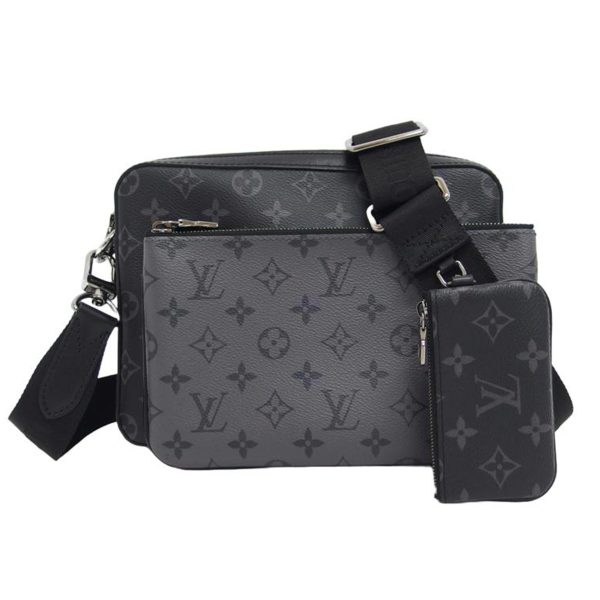 01219 1 Louis Vuitton Trio Messenger Monogram Eclipse Reverse Bag