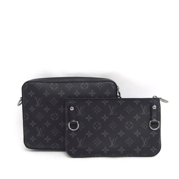 01219 2 Louis Vuitton Trio Messenger Monogram Eclipse Reverse Bag