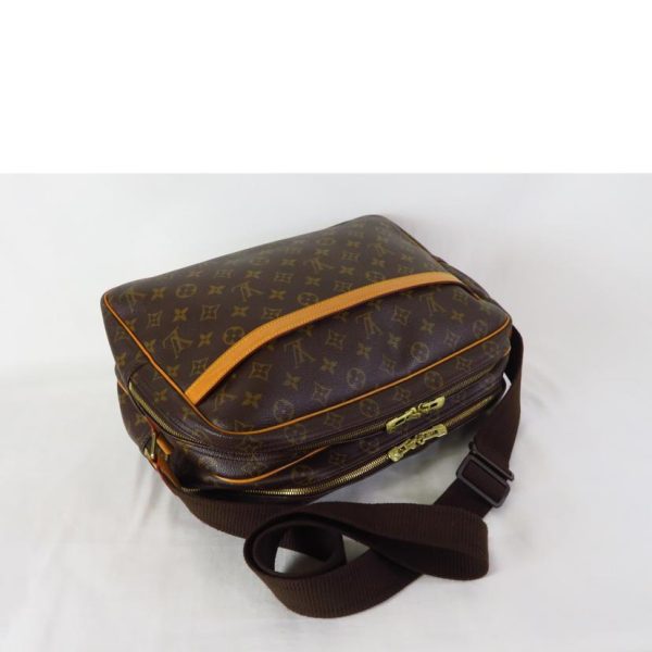 01247 4 Louis Vuitton Reporter GM Monogram Shoulder Bag Brown