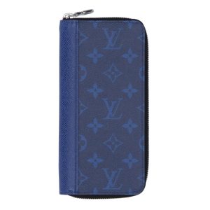 01339 1 Louis Vuitton Zippy Vertical Long Wallet Blue