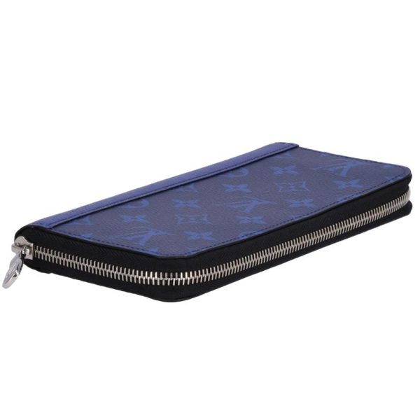 01339 3 Louis Vuitton Zippy Wallet Vertical Tigarama Wallet Cobalt