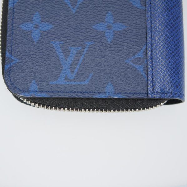 01339 7 Louis Vuitton Zippy Wallet Vertical Tigarama Wallet Cobalt