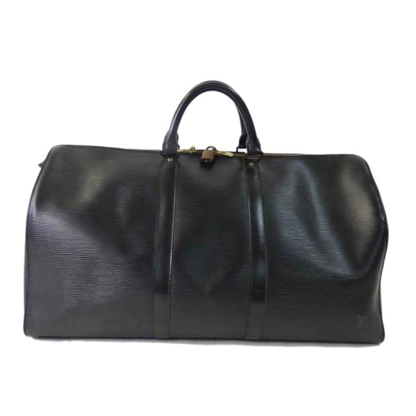 01346 1 Louis Vuitton Keepall 55 Epi Bag Noir